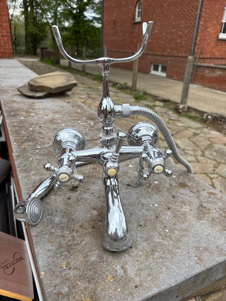 Vintage / retro badkraan, Bricolage & Construction, Sanitaire, Enlèvement, Utilisé, Chrome, Baignoire