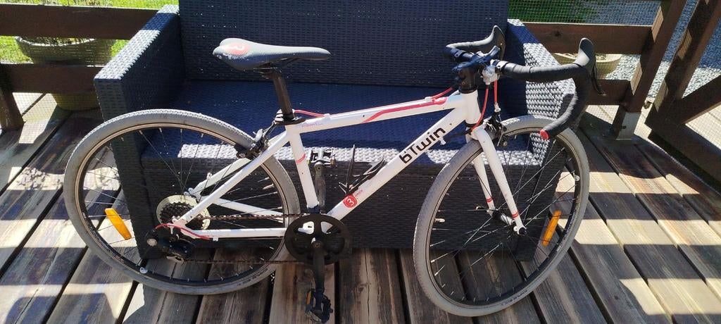 koersfiets kind Btwin 24", Fietsen en Brommers, Ophalen, Velgrem, Versnellingen, BTwin Décathlon