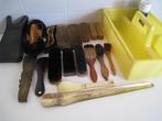 Set poetsgerief voor schoenen, 13 borstels, trekkers, enz…, Vêtements | Hommes, Chaussures, Enlèvement, Brun