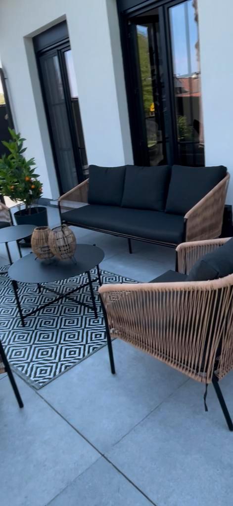 Tuinset, Tuin en Terras, Tuinsets en Loungesets, Zo goed als nieuw, Tuinset, 8 zitplaatsen, Ophalen