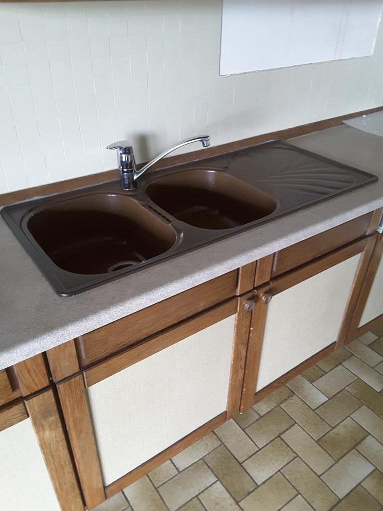 Dubbele spoelbak / wasbak / gootsteen Franke met mengkraan, Maison & Meubles, Cuisine | Éléments de cuisine, Comme neuf, Enlèvement