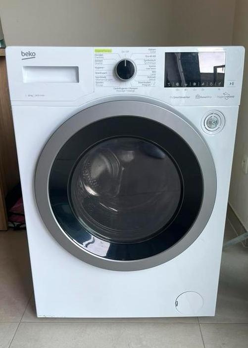 Wasmachine Beko 10kg, Electroménager, Lave-linge, Utilisé, Chargeur frontal, 10 kg ou plus, 1200 à 1600 tours, Enlèvement