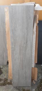 Vol keramische tegels beige/grijs met houtstructuur, Ophalen, 5 tot 10 m², Vloerdelen of -planken