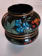 Bolvormige vaas in hyaliet glas, Antiek en Kunst, Ophalen of Verzenden