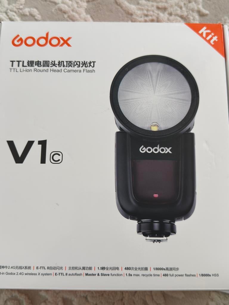 Godox Speedlite V1 Canon (nieuw), Audio, Tv en Foto, Ophalen of Verzenden, Zo goed als nieuw, Canon