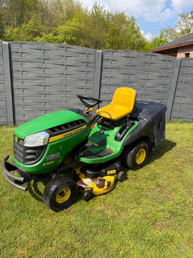 Zitmaaier JOHN DEERE X155R, Jardin & Terrasse, Tondeuses autoportées, Enlèvement ou Envoi, Comme neuf