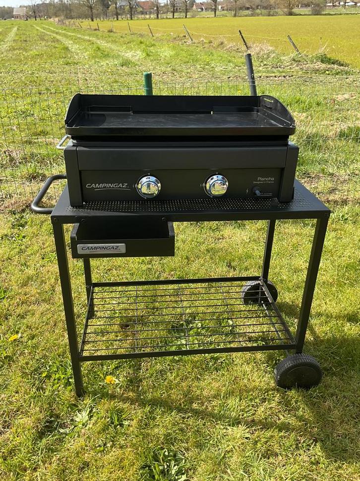Plancha gasbarbecue, Tuin en Terras, Gasbarbecues, Zo goed als nieuw, Ophalen