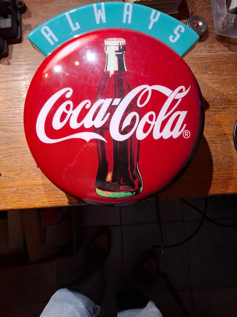 ÉCLAIRAGE PUBLICITAIRE ALWAYS COCA COLA, Collections, Marques & Objets publicitaires, Enlèvement, Comme neuf, Table lumineuse ou lampe (néon)