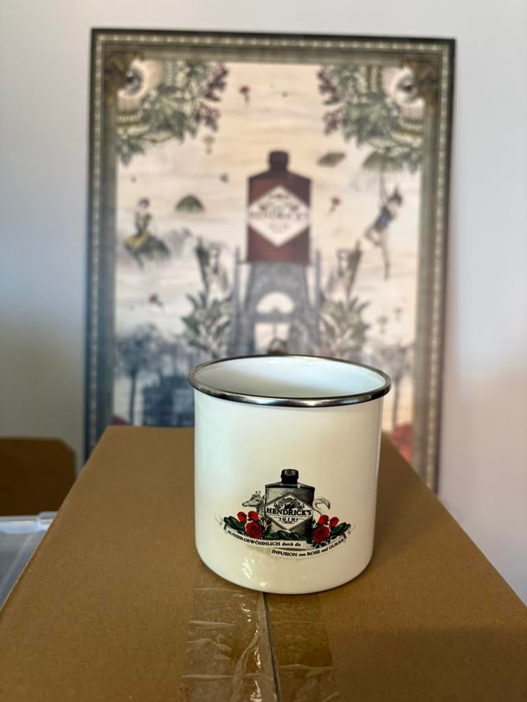Hendrick’s gin drinkbeker, Ophalen