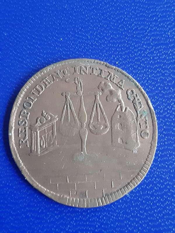 Jeton de 1677 Vrede van Nimègue avec balance et pigeon, Timbres & Monnaies, Monnaies | Pays-Bas, Monnaie en vrac, Autres valeurs