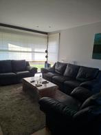 Donker blauw lederen salon. Moet dringend weg., Ophalen