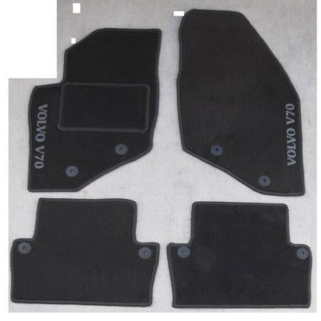 Volvo V70 III 2007-2016 CLASSIC velours automatten met LOGO, Verzenden, Nieuw