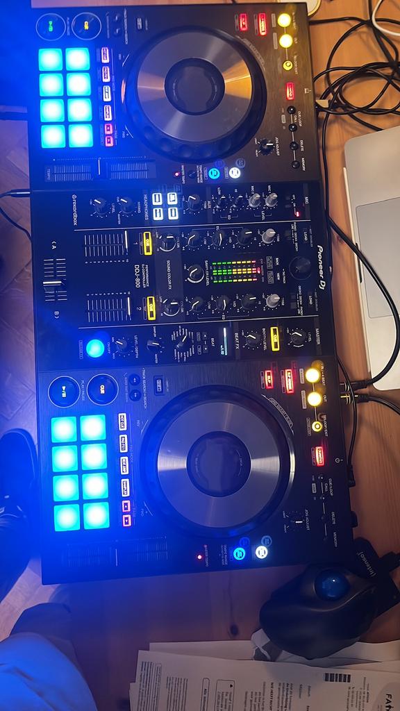 Pioneer ddj800 dj tafel met flightcase, Ophalen, Zo goed als nieuw, Draaitafel, Pioneer