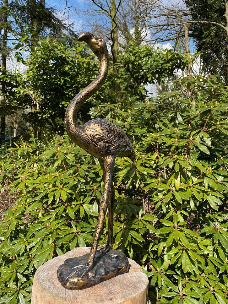 (Jardin) Statue de flamant rose, jardin, piscine, étang 70cm, Jardin & Terrasse, Statues de jardin, Neuf, Animal, Synthétique