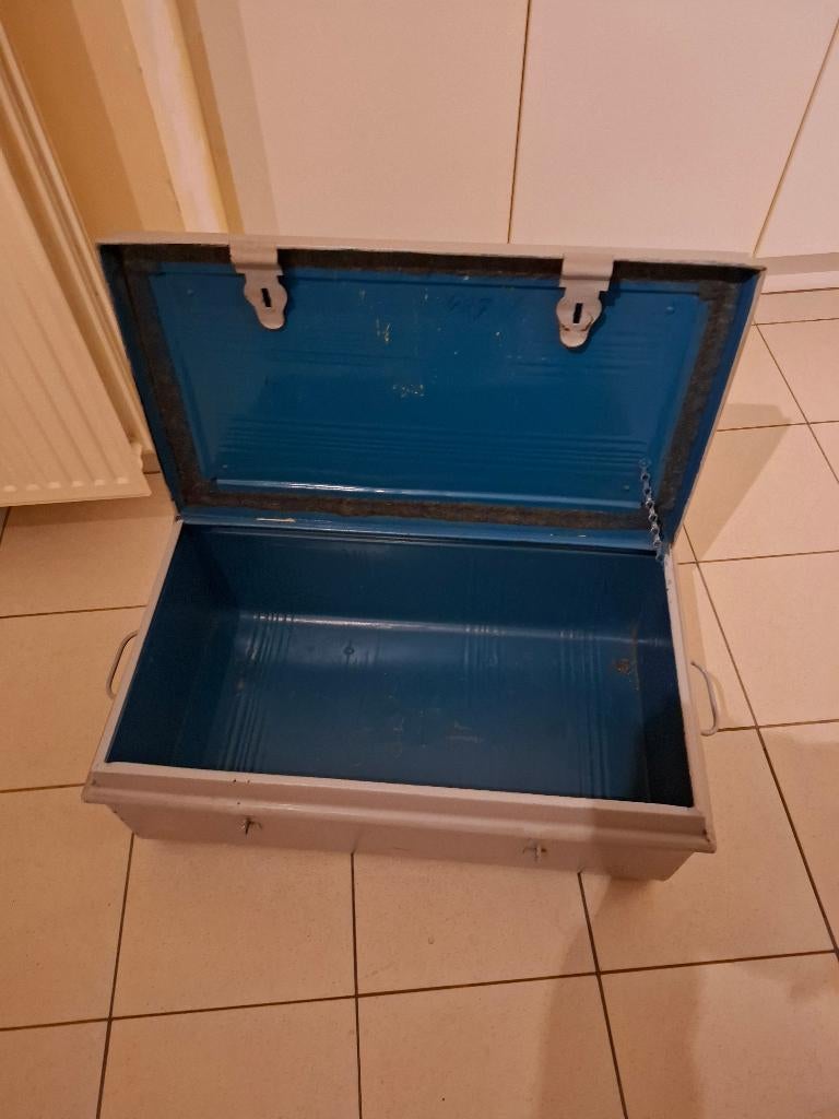 Metaal kist, Gebruikt, 50 tot 100 cm, 50 tot 75 cm, Ophalen of Verzenden