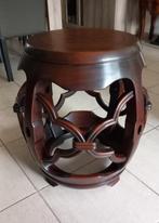 Authentiek palissander rosewood trommelkruk, Antiek en Kunst, Ophalen