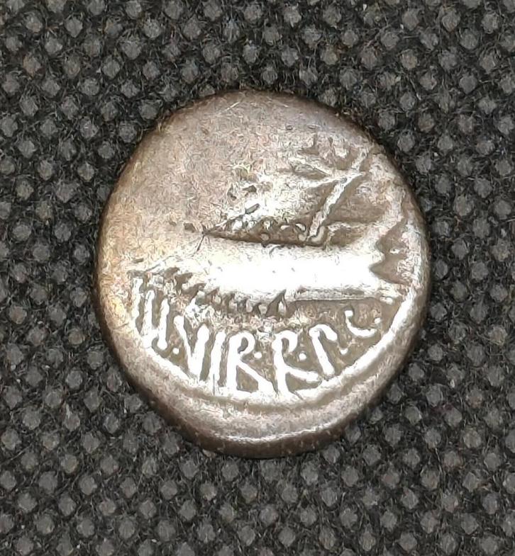 Marcus Antonius legionairsdenarius., Postzegels en Munten, Munten | Europa | Niet-Euromunten, Losse munt, Zilver, Ophalen of Verzenden