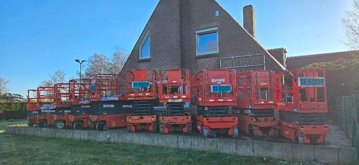 Elektrische schaarliften 7.8m tot 13.7m werkhoogte te koop, Diversen, Overige Diversen, Gebruikt, Ophalen of Verzenden