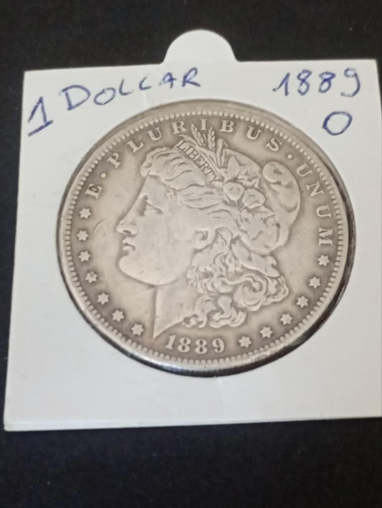 1 Dollar 1889 O ( New Orleans ) Zilver, Ophalen of Verzenden, Noord-Amerika, Losse munt, Zilver