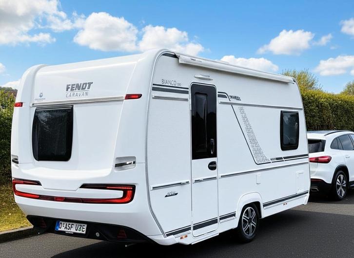 FENDT Bianco 390 Autonome caravan, verhuizer, douche, Caravans en Kamperen, Caravans, Particulier, tot en met 3, 1000 - 1250 kg