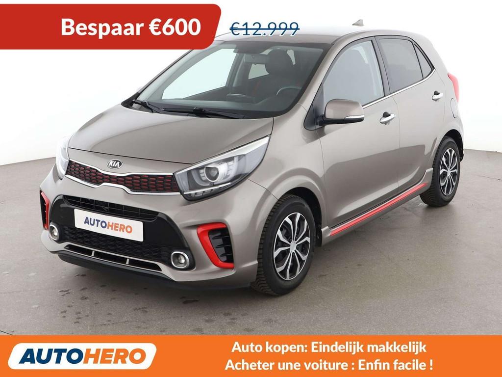Kia Picanto 1.2 GT Line (année de construction 2019), Autos, Kia, Cuir, Argent ou Gris, Euro 6, 939 kg