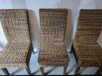 Set van 8 rotan eetkamerstoelen, Huis en Inrichting, Stoelen, Ophalen, Bohemian, scandinavisch, modern, Gebruikt, Bruin