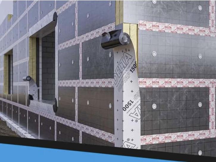 Zelfklevend dampscherm spouwisolatie Delta Neovap 1500 T35, Doe-het-zelf en Bouw, Zeil en Folie, Zo goed als nieuw, Folie, 5 tot 10 m²