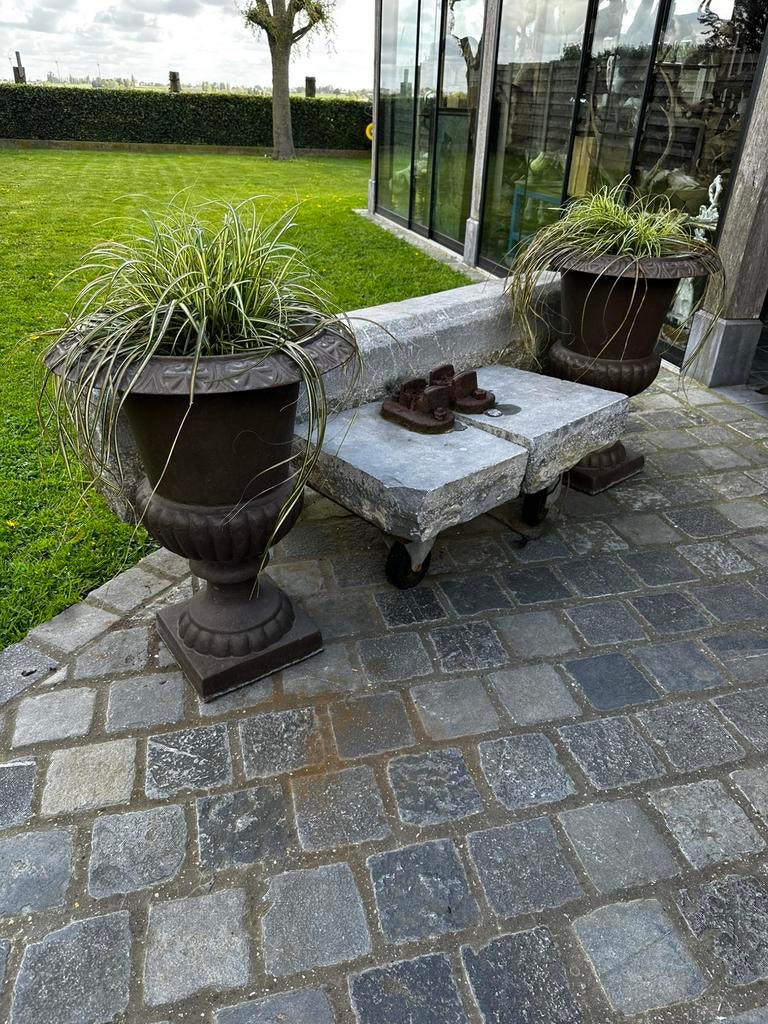 Tuin vazen gietijzer, Tuin en Terras, Tuinvazen, Ophalen, Zo goed als nieuw