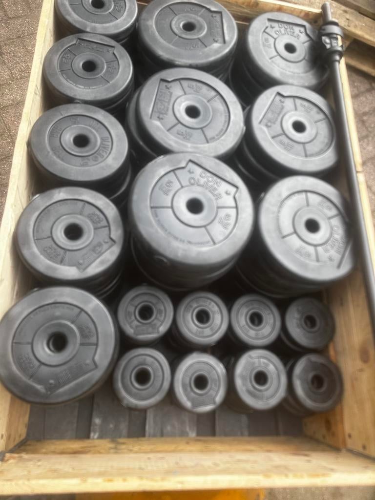 21 complete Body Pump Sets, Sports & Fitness, Équipement de fitness, Enlèvement, Utilisé