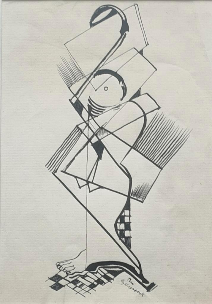 THEO BEERENDONK (1905-1979)/(Tekening) INDISCHE INKT, Antiek en Kunst, Kunst | Schilderijen | Modern, Ophalen