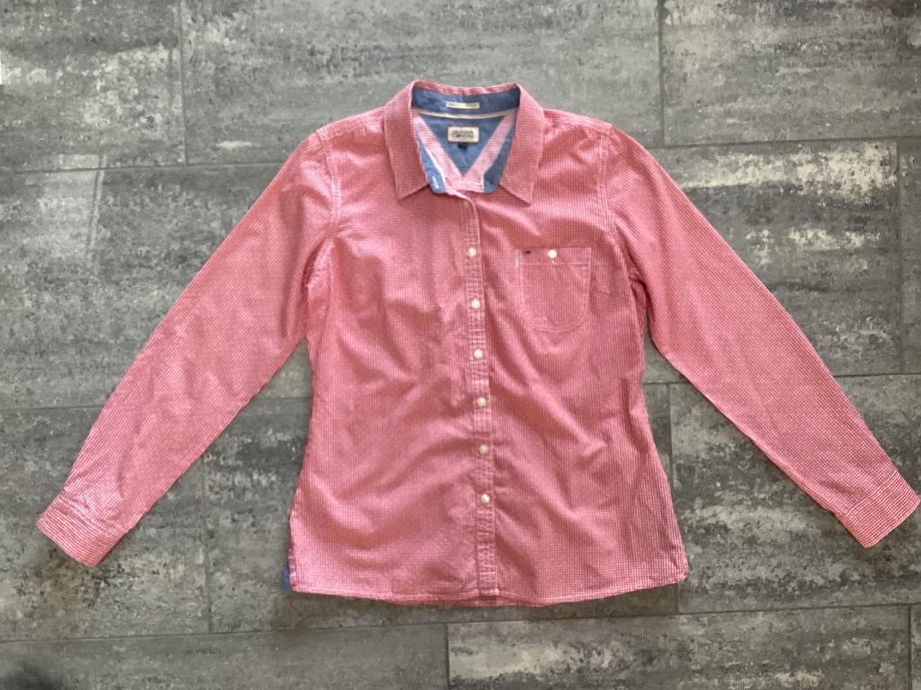 Blouse/chemise Hilfiger Denim M, Rouge, Enlèvement ou Envoi, Comme neuf, Taille 38/40 (M)