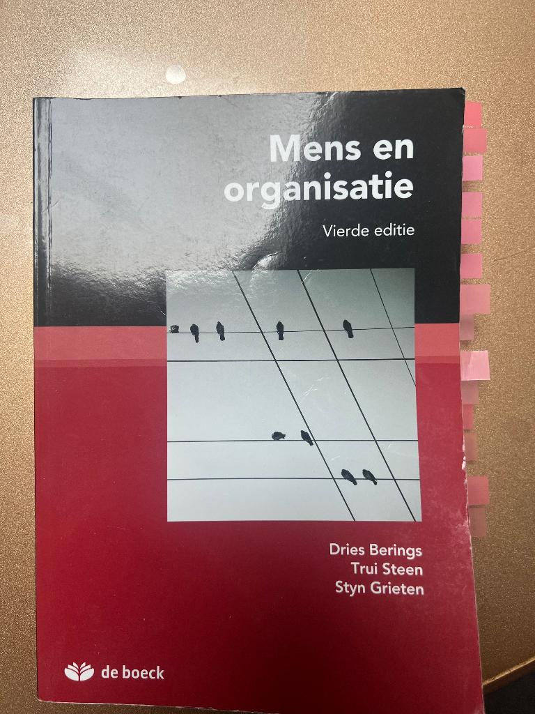 Mens en organisatie, Livres, Livres d'étude & Cours, Enlèvement ou Envoi, Utilisé