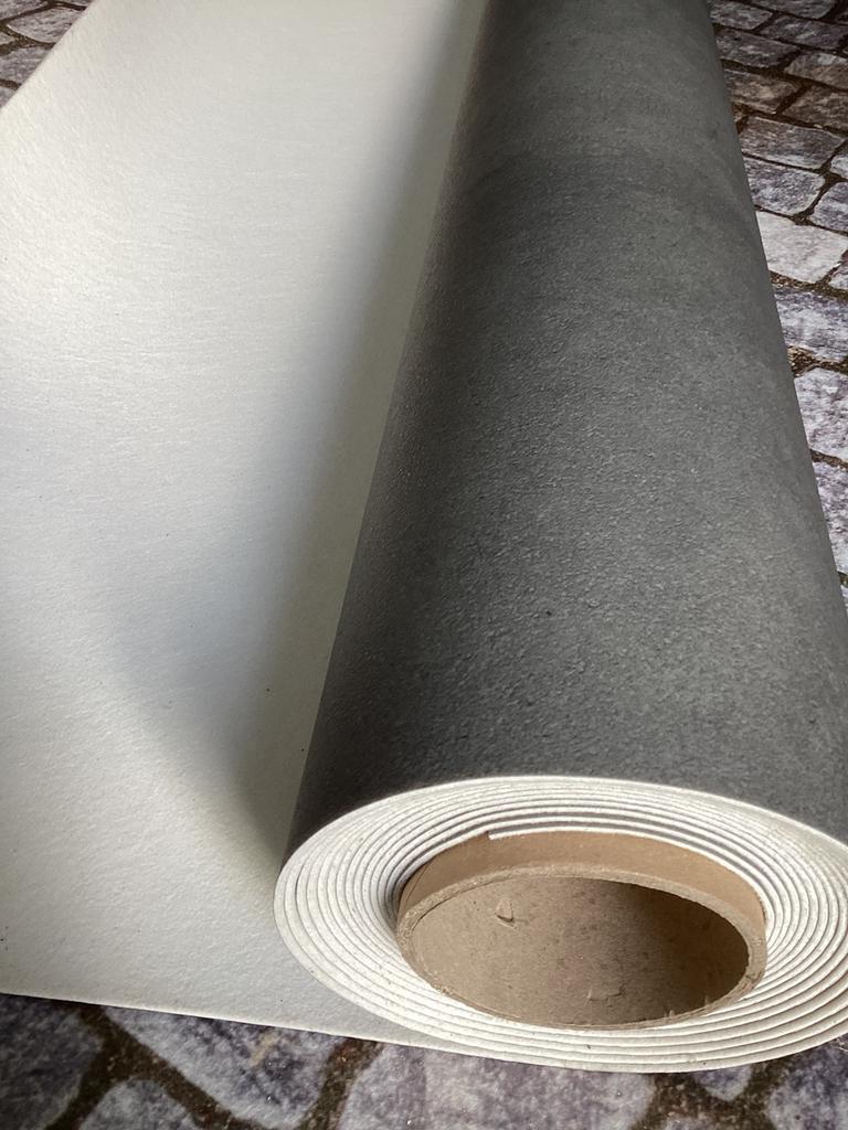 Vinyl betonlook 14 m2 ( nieuw op rol), Ophalen, Zo goed als nieuw, Vinyl