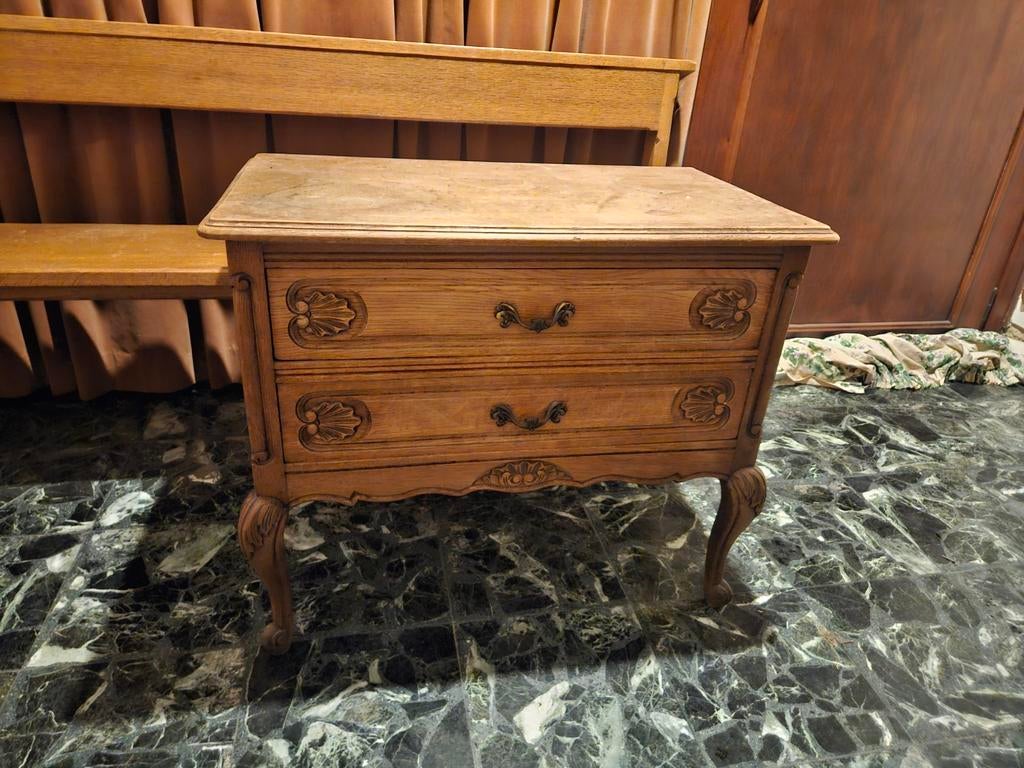 Antiek 2 ladenkastje., Antiek en Kunst, Ophalen