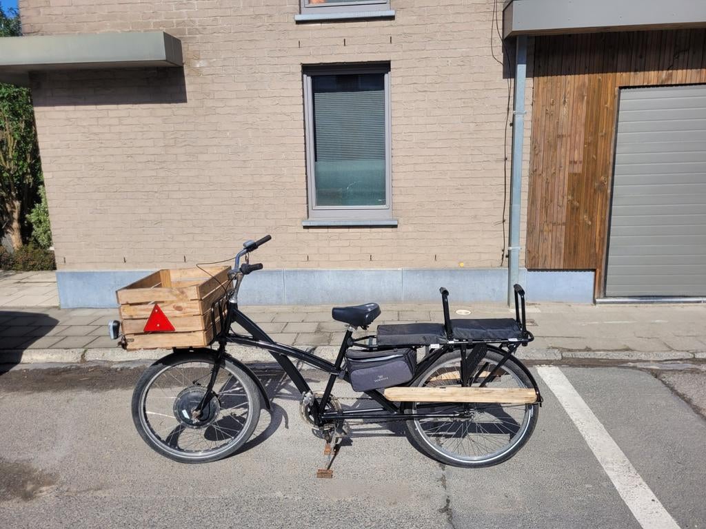 Longtail électrique de fietsfabriek pam duo Tweelingfiets