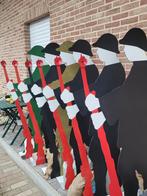 6 grote soldaten silhouetten, Ophalen