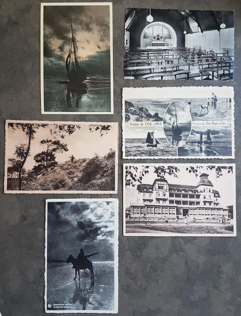 De Haan Coq ( 0,50 euro / postkaart ), Verzamelen, Postkaarten | België, Ophalen of Verzenden, 1940 tot 1960, Gelopen, West-Vlaanderen