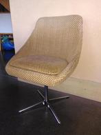 Beklede kuipstoelen (5 stuks), Huis en Inrichting, Stoelen, Ophalen, Gebruikt, Bruin, Vintage