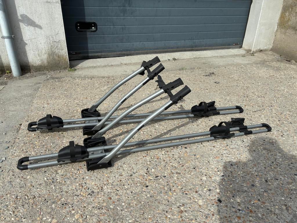 2 Fietsen dakdragers, Auto diversen, Fietsendragers, Ophalen, 2 fietsen, Gebruikt, Dakdrager