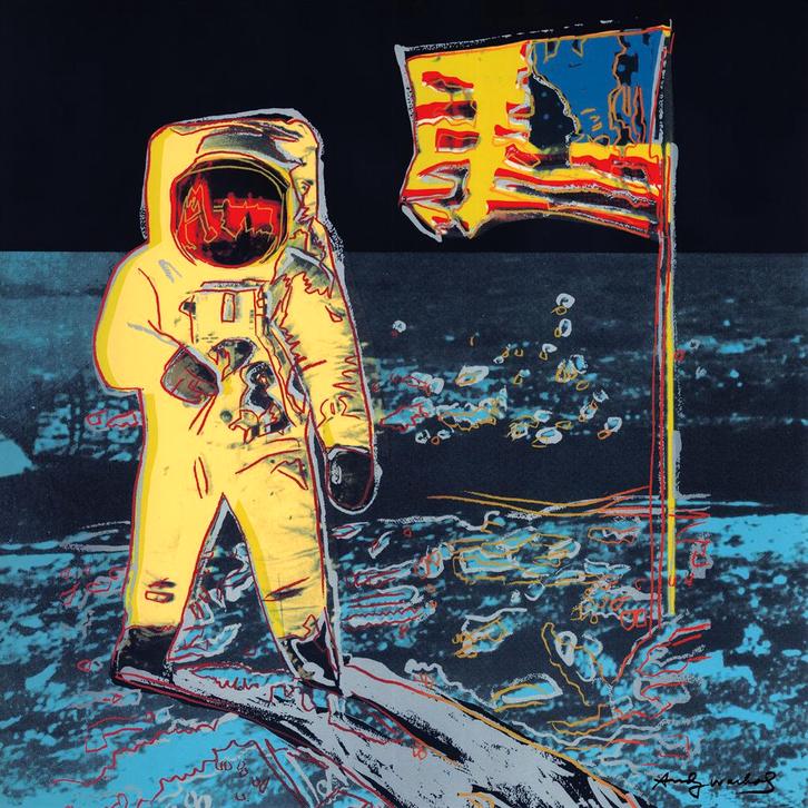 Andy Warhol Moonwalk, Antiek en Kunst, Kunst | Litho's en Zeefdrukken, Ophalen of Verzenden