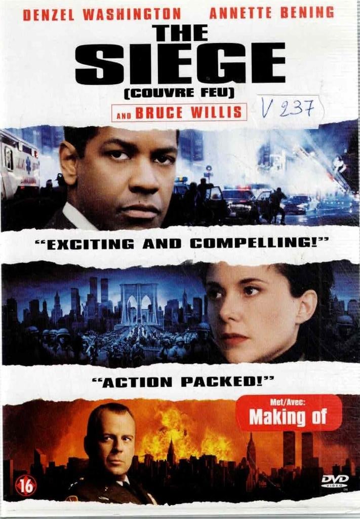 dvd   /  The Siege, CD & DVD, DVD | Autres DVD, Comme neuf, À partir de 16 ans, Enlèvement ou Envoi