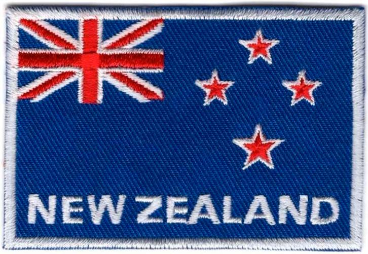 Nieuw-Zeeland stoffen opstrijk patch embleem, Diversen, Vlaggen en Wimpels, Nieuw, Verzenden