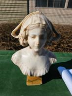 Antieke Art Deco handgesneden Italiaanse buste of sculptuur, Enlèvement