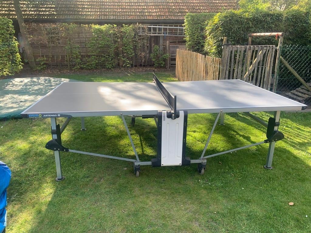 ping pong tafel, Sport en Fitness, Tafeltennis, Ophalen, Gebruikt, Tafel Outdoor, Verrijdbaar