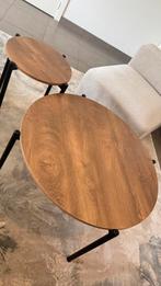 Table basse + table d’appoint ronde, Maison & Meubles, Tables | Tables de salon, Enlèvement, Comme neuf