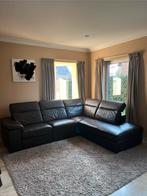 Donkerbruin lederen hoeksalon van Chateau d’Ax, Ophalen, Zo goed als nieuw, Leer, Klassiek