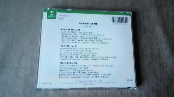 CD. Requiem de Gabriel Faure., CD & DVD, CD | Classique, Comme neuf, Enlèvement