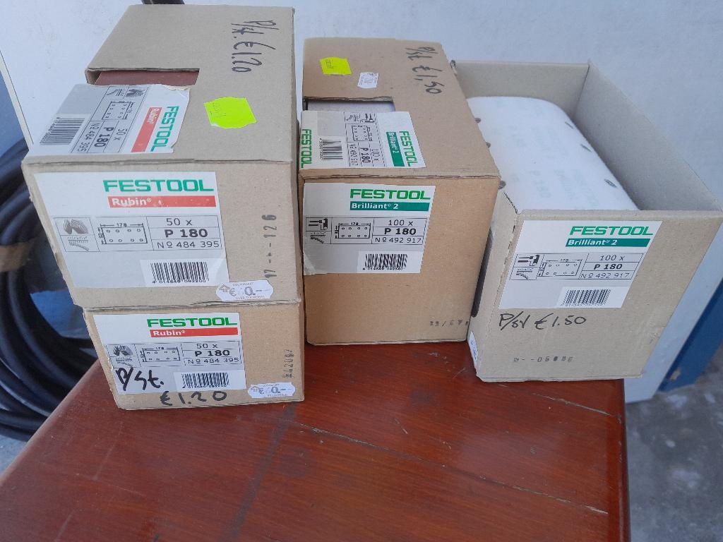 Partij div Schuurstroken div afmetingen, oa Festool en 3M, Doe-het-zelf en Bouw, Gereedschap | Schuurmachines, Ophalen, Nieuw