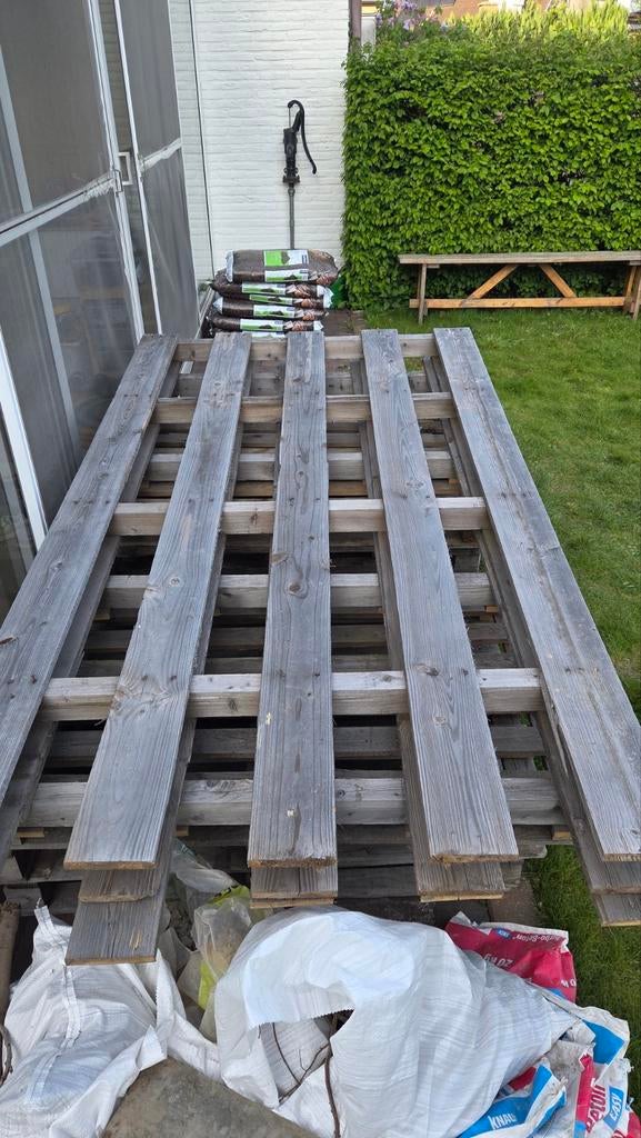 Paletten, evt als brandhout, Tuin en Terras, Palen, Balken en Planken, Ophalen