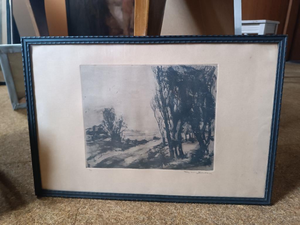 Kader met mooie tekening, Ophalen